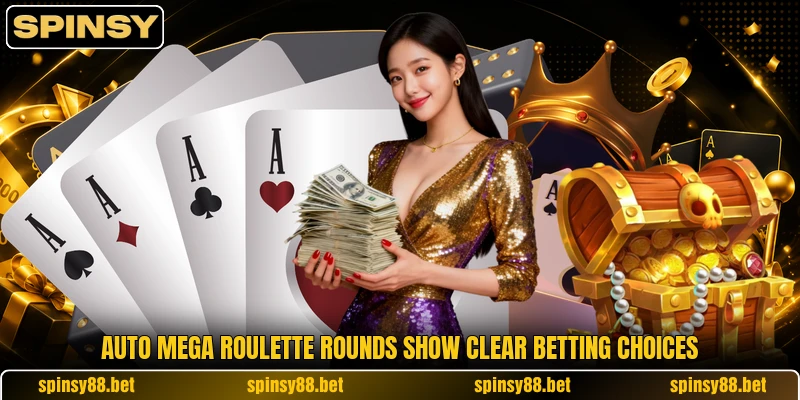 Auto Mega Roulette rounds show clear betting choices Auto Mega Roulette rounds show clear betting choices