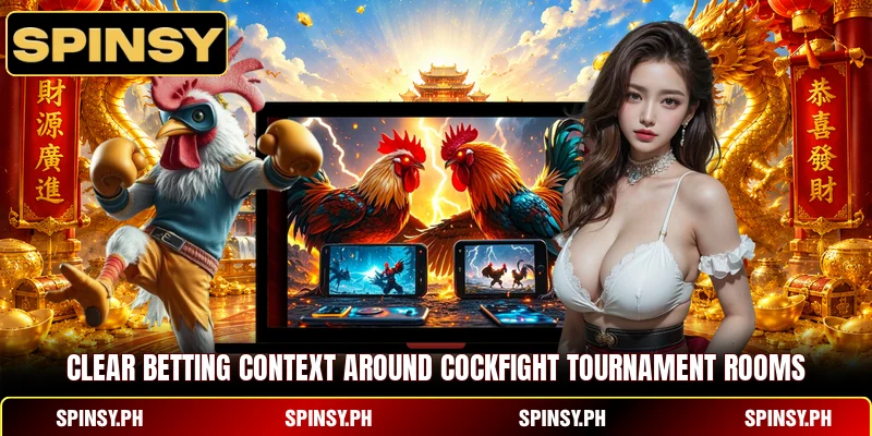 Clear betting context around Cockfight Tournament rooms