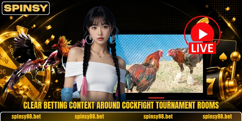 Clear betting context around Cockfight Tournament rooms
