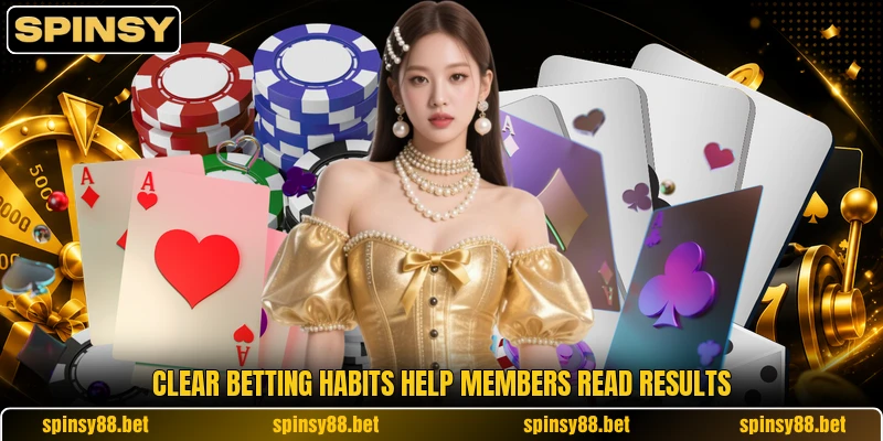 Clear betting habits help members read results Clear betting habits help members read results