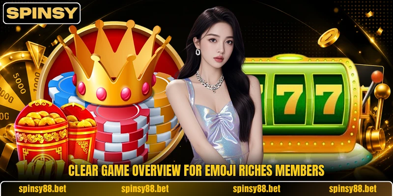 Clear game overview for Emoji Riches members