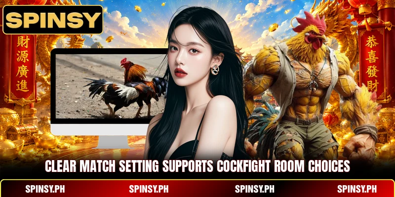 Clear match setting supports cockfight room choices