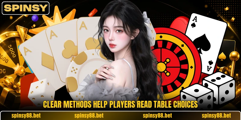 Clear methods help players read table choices