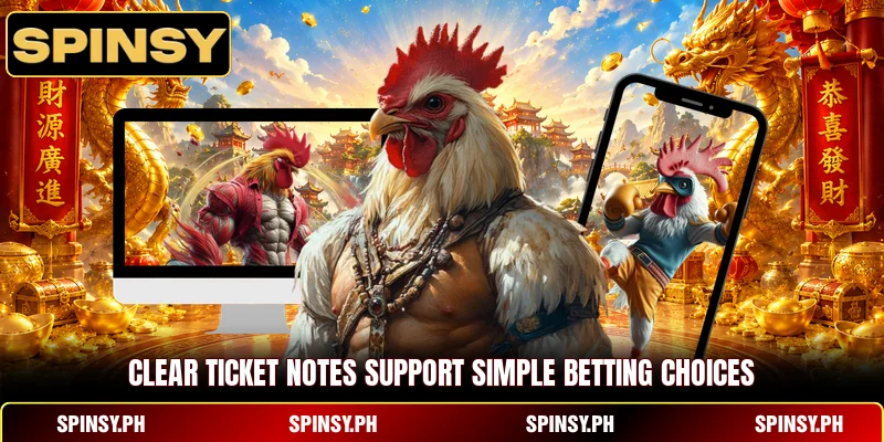 Cutting Style Rooster - Learn Sharp Strike Patterns 4 Clear ticket notes support simple betting choices