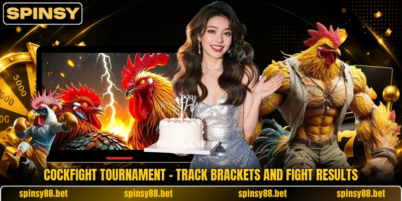 Cockfight Tournament - Track Brackets And Fight Results