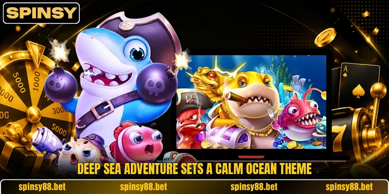 Deep Sea Adventure sets a calm ocean theme