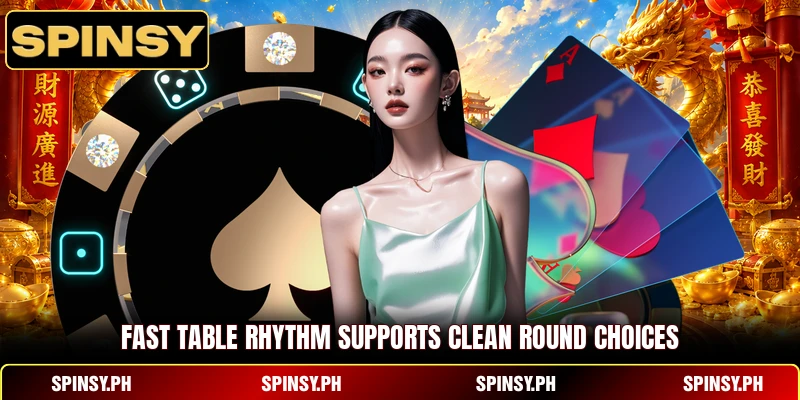 Fast table rhythm supports clean round choices