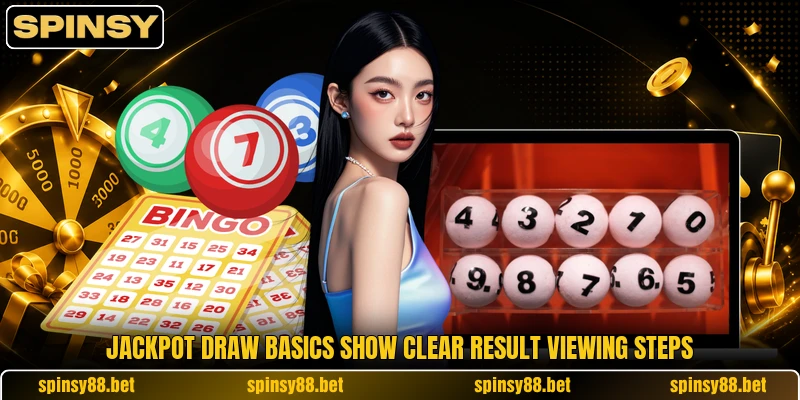 Jackpot draw basics show clear result viewing steps