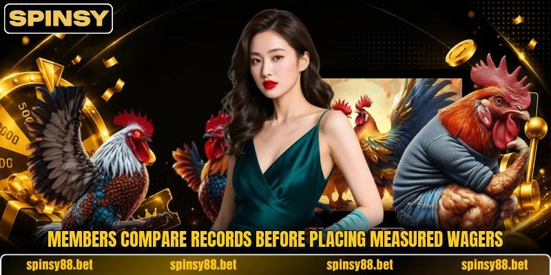 Members compare records before placing measured wagers Members compare records before placing measured wagers