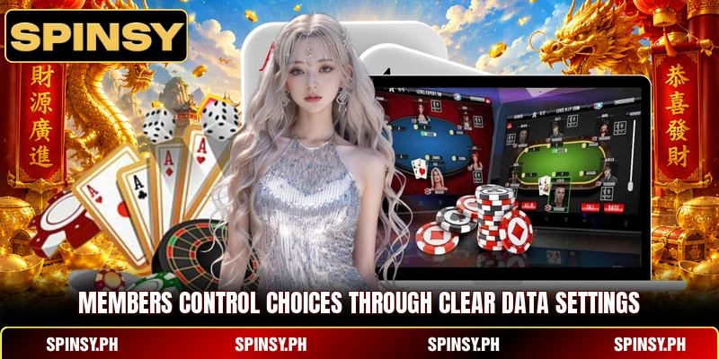 Privacy Policy 6 Members control choices through clear data settings
