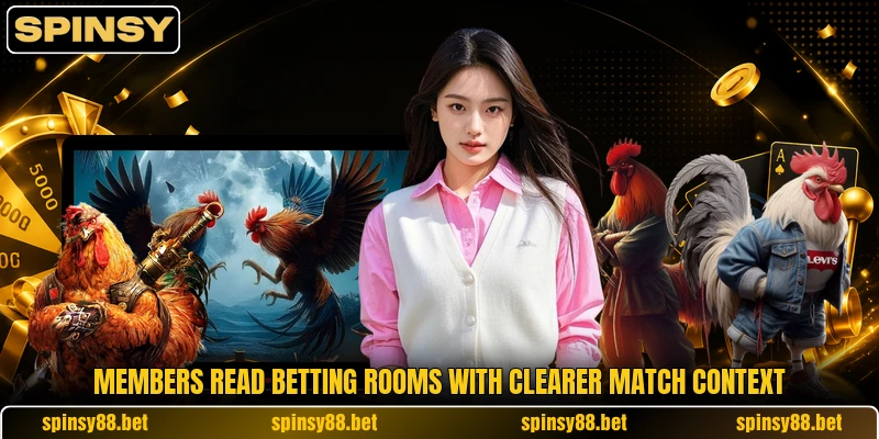 Members read betting rooms with clearer match context