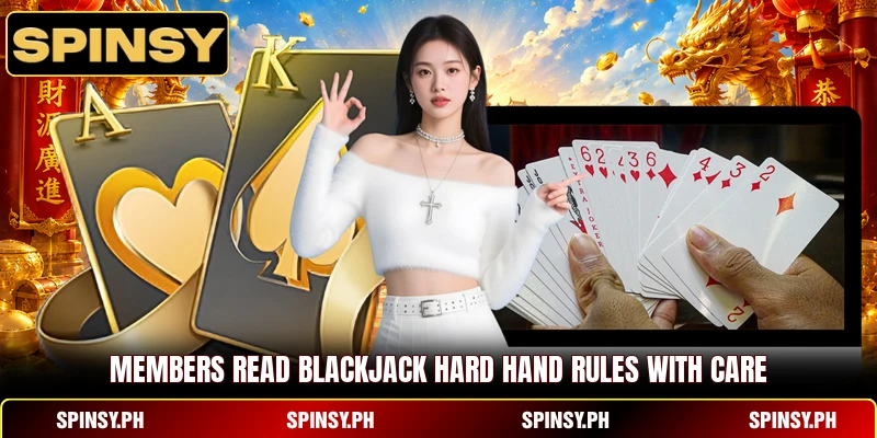 Members read blackjack hard hand rules with care