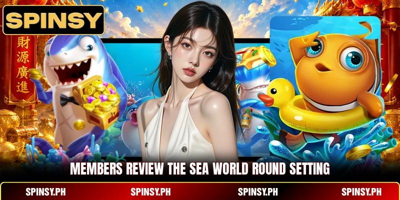 Members review the Sea World round setting