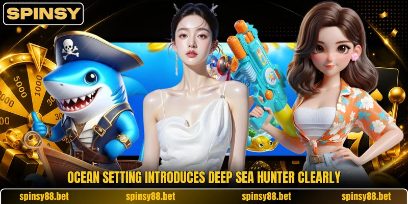 Ocean setting introduces Deep Sea Hunter clearly Ocean setting introduces Deep Sea Hunter clearly