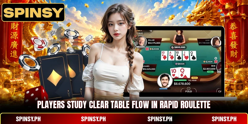 Rapid Roulette - Track Quick Wheel Results And Wins 2 Players study clear table flow in Rapid Roulette