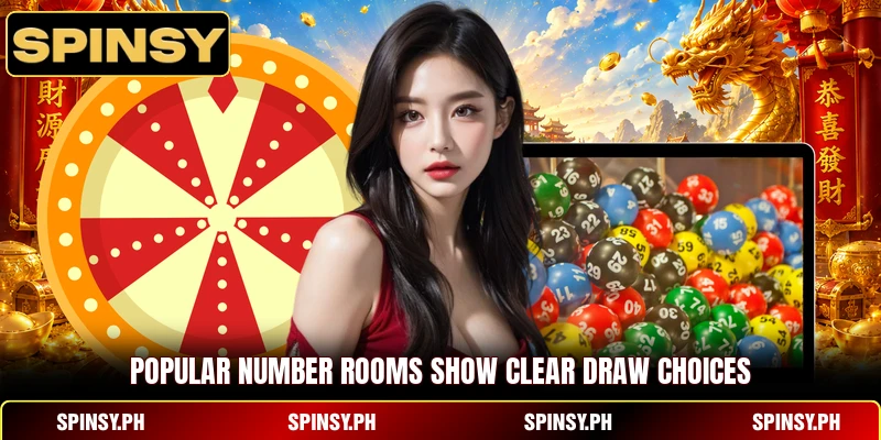 Popular number rooms show clear draw choices