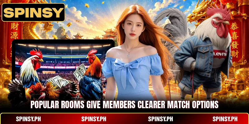 Popular rooms give members clearer match options