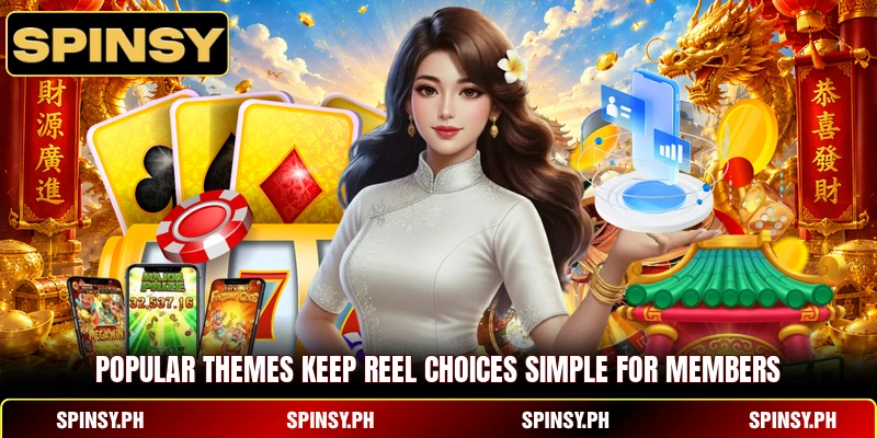 Popular themes keep reel choices simple for members