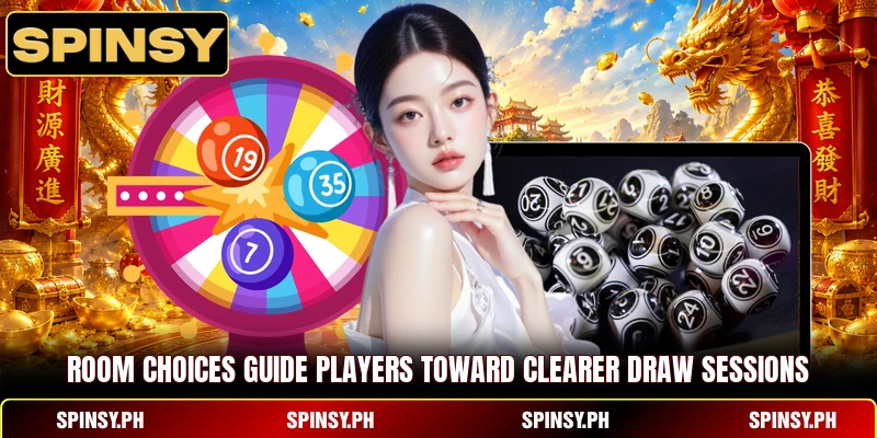 Room choices guide players toward clearer draw sessions