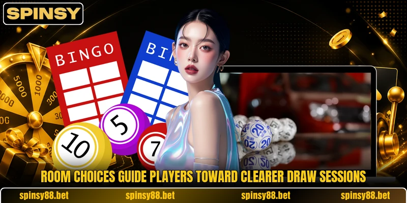 Room choices guide players toward clearer draw sessions