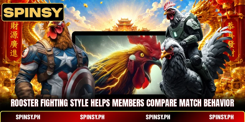 Rooster Fighting Style helps members compare match behavior