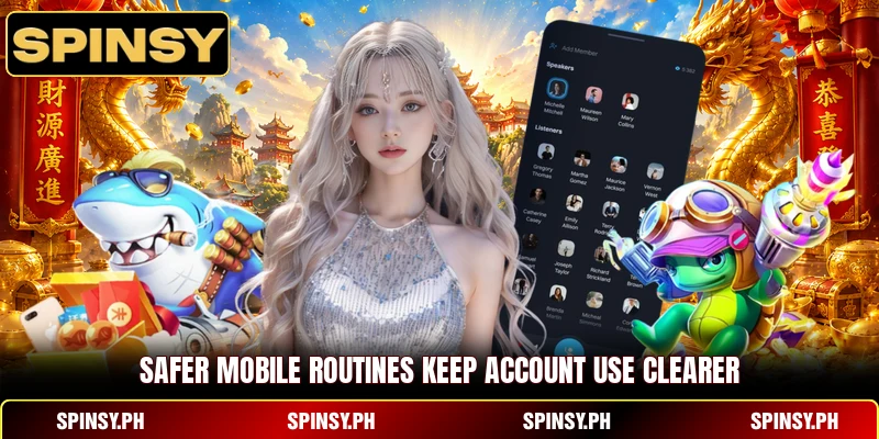 SPINSY App 6 Safer mobile routines keep account use clearer